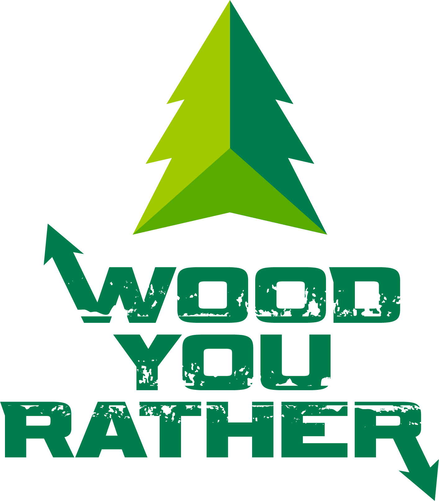 Wood You Rather race logo vertical